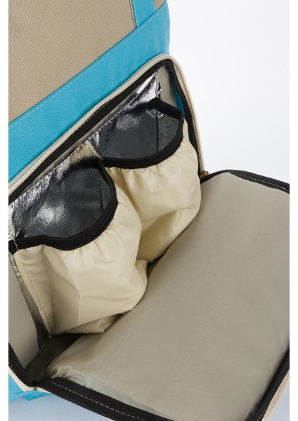 Geniş Hacimli Çok Bölmeli Anne Bebek Bakım Çantası – Sırt ve Omuz Kullanımlı Termal Biberon Gözlü