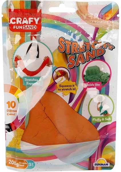 Streç Oyun Kumu Turuncu 200 gr