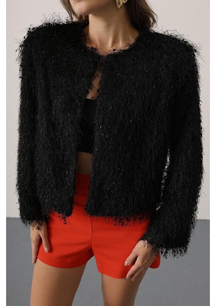 Kadın Bisiklet Yaka Astarlı Sakal Ip Ceket indirimleri