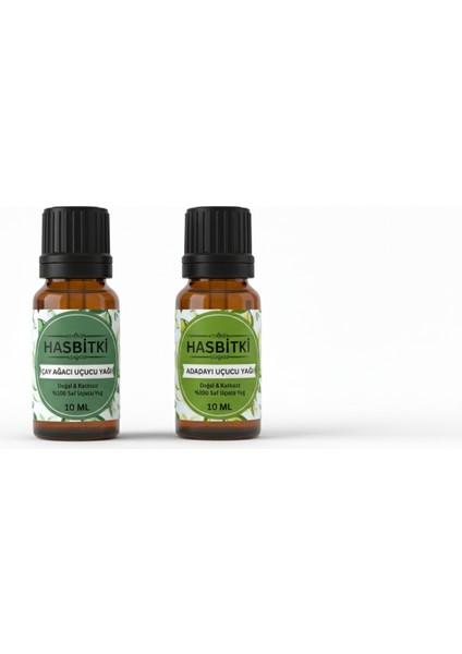 Adaçayı & Çay Ağacı Uçucu Yağı Seti 2×10 ml – Saf ve Doğal