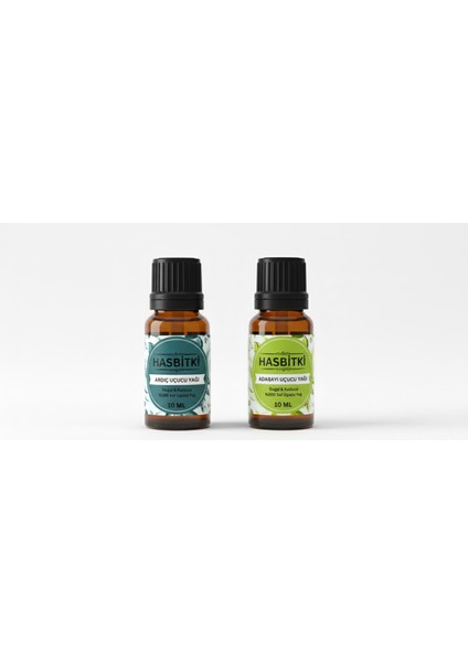 Adaçayı & Ardıç Uçucu Yağı Seti 2×10 ml – Saf ve Doğal