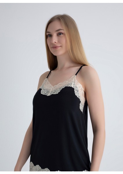 V Yaka Siyah Kadın Atlet 401WON-1118-201 modelleri