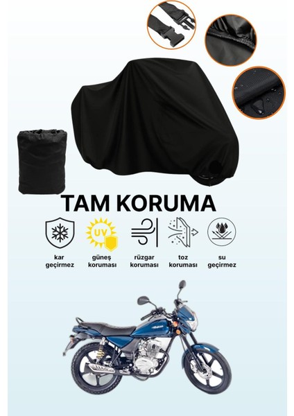 Siyah Falcon Wolf 180 Uyumlu Motor Branda, Koruyucu Örtü, Motosiklet Brandası