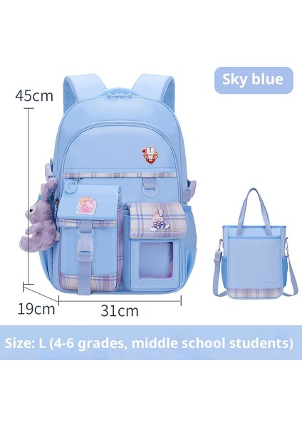 Yeni Okul Çantası Kız Ilkokul Kız Süper Hafif Büyük Kapasiteli Çocuk Okul Çantası (Yurt Dışından)