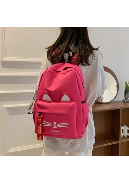 Karikatür Kedi Kolej Tarzı Omuz Çantası Ilkokul Öğrencileri Okul Çantası Hafif Kampüs Sırt Çantalarının Kore Versiyonu (Yurt Dışından) fiyatları