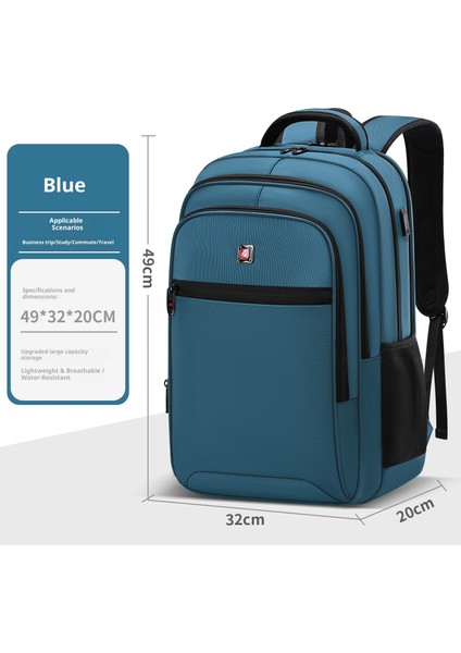 Erkek Çocuklar Için Büyük Kapasiteli Okul Çantası Gündelik Omuzları Küçültülmüş Sırt Çantalarının Basit Kore Versiyonu (Yurt Dışından)