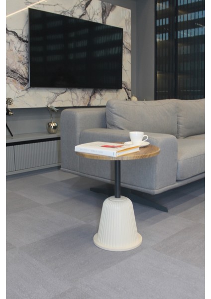 Milano Yan Sehpa Ceviz Mdf - Yan Sehpa