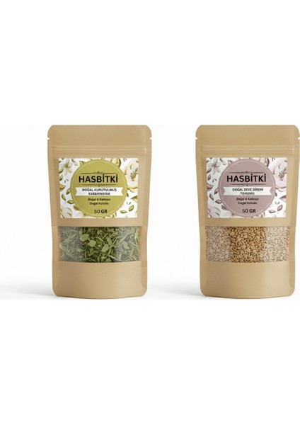 Deve Dikeni & Karahindiba Seti 2×50 G – Doğal Bitkisel Karışım