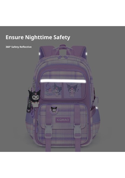 Yeni Ilkokul Öğrencileri Okul Çantası Damalı Kız Omurga Koruması Büyük Kapasiteli Sırt Çantaları (Yurt Dışından) modelleri