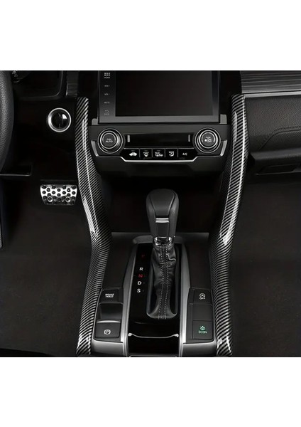Honda Civic Fc5 Fk7 2016 2021 Model Sedan Hatchback Vites Kolu Sol ve Sağ Trim Karbon Aksesuar