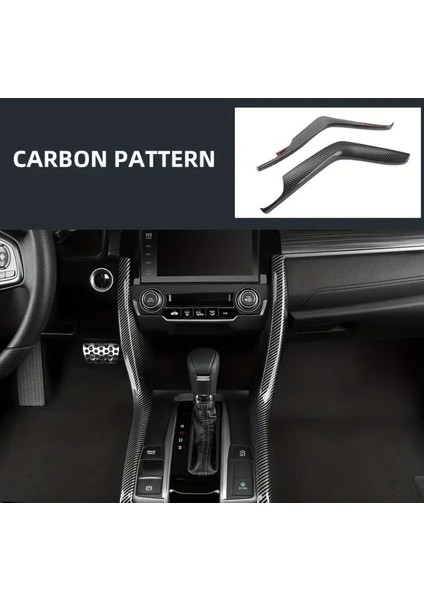 Honda Civic Fc5 Fk7 2016 2021 Model Sedan Hatchback Vites Kolu Sol ve Sağ Trim Karbon Aksesuar modelleri