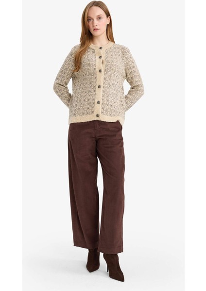 Baggy Fit Fitilli Kadife Pantolon F4280AX25WN