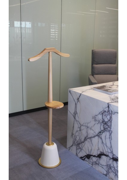 Mantova Dilsiz Uşak Krem Gold - Dilsiz Uşak Siyah Gold - Askılık - Portmanto fiyatları