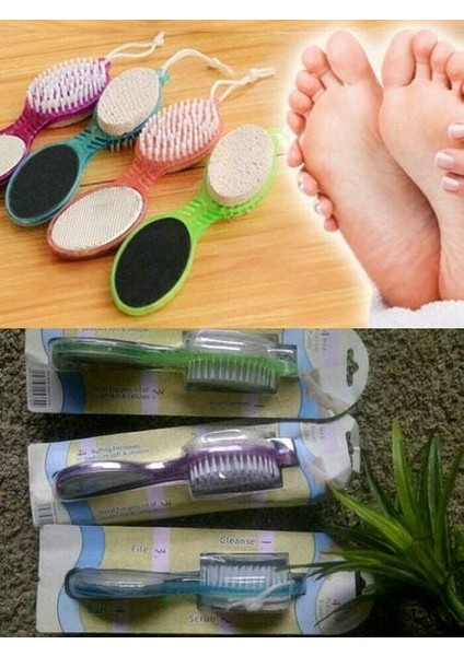 Törpülü Fırçalı Topuk Taşı - 4in1 fırsatları
