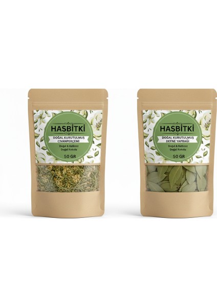 Defne & Civanperçemi Seti 2×50 G – Doğal Bitkisel Karışım