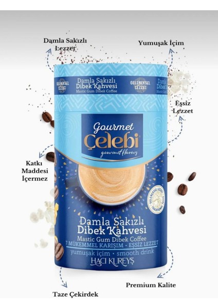 Damla Sakızlı Dibek Kahvesi 250 Gr. fiyatları