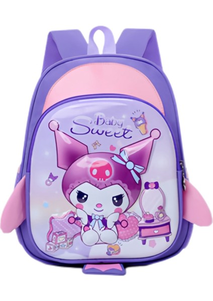 Anaokulu Okul Çantası Kulomi Çocuk Sırt Çantası Hafif Sevimli Kız Karikatür Omuz Çantası (Yurt Dışından)