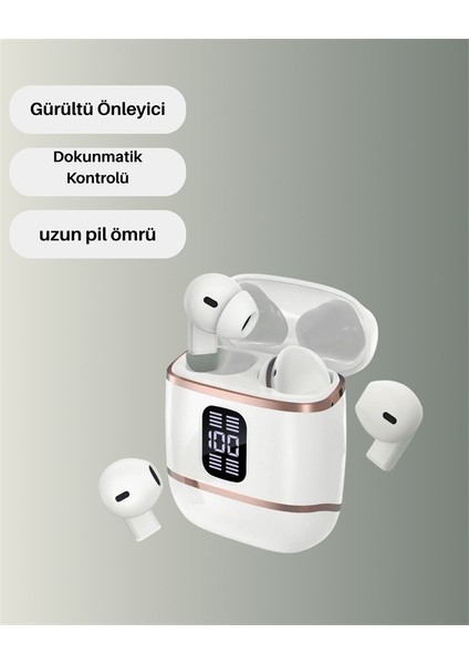 Dijital Göstergeli Bluetooth Kulakiçi Kulaklık – 4’lü Paket Gürültü Engel - MCT5188-5671 indirimleri
