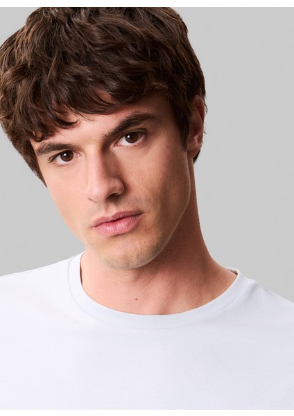 Bisiklet Yaka Mavi Erkek T-Shirt LV04LB275GCIQ_SS Supıma Chest Emb C fırsatları