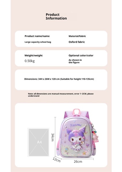 Çocuk Okul Çantası Karikatür Kız Omuz Çantası Sevimli Çocuk Okul Çantası (Yurt Dışından) modelleri