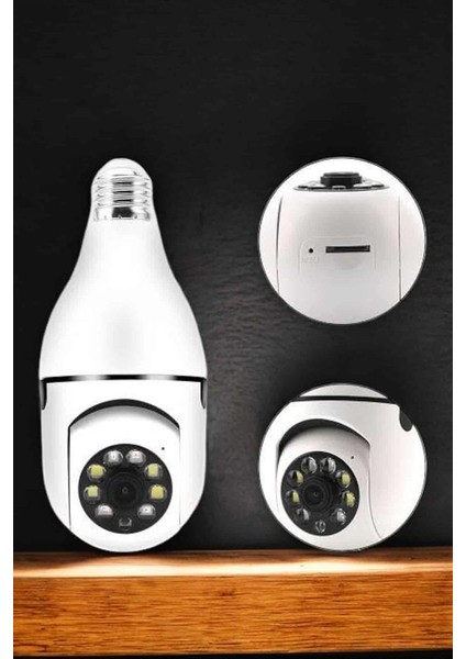 Güvenlik Kamerası Wifi Kamera Duylu Ev Kamerası Wifi Bağlantılı Dönebilen - MCT8188-3679 fırsatları