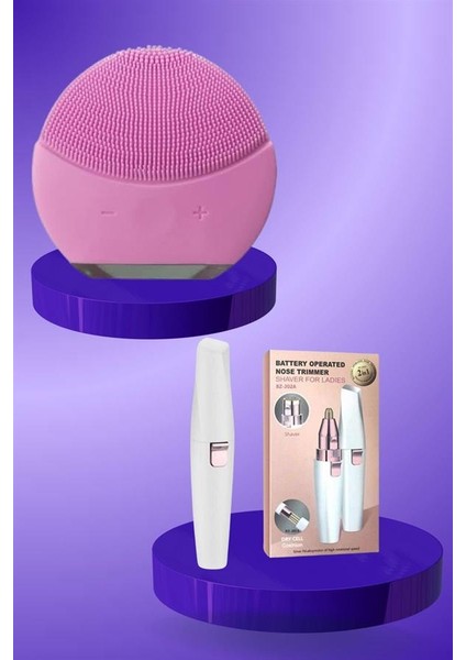 Kulak Burun ve Yüz Epilasyon Aleti ve Yüz Masaj Aleti Ikili Cilt Bakım Seti - MCT6446-9214 fırsatları