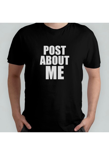 Post About Me Unisex %100 Pamuklu Bisiklet Yaka T-Shirt