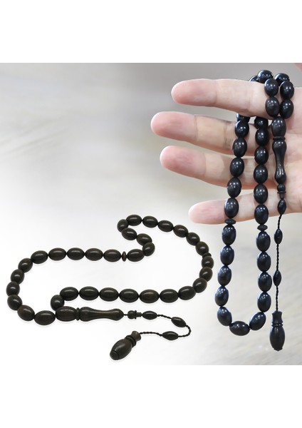 Sistemli Özel Kesim Abanoz Ağacı Tesbih fiyatları