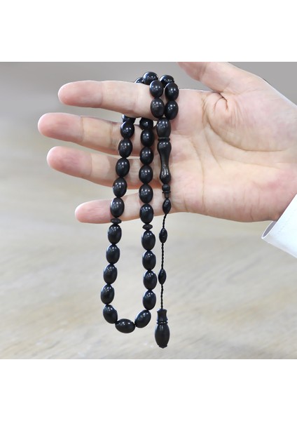 Sistemli Özel Kesim Abanoz Ağacı Tesbih modelleri