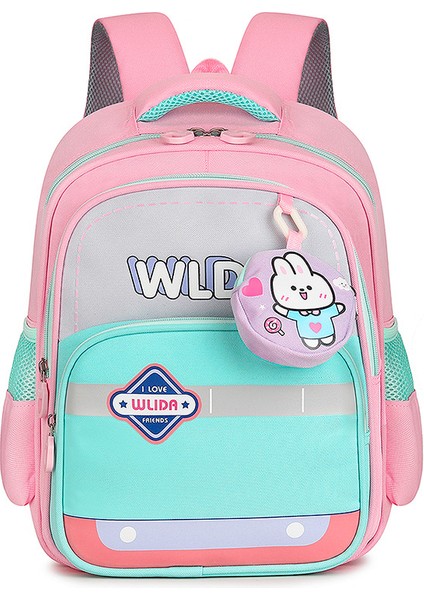 Çocuk Okul Çantası Karikatür Kız Omuz Çantası Sevimli Çocuk Okul Çantası (Yurt Dışından)