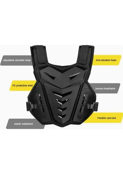 Motokros Vücut Zırhı Motosiklet Ceket Motokros Moto Yelek Geri Göğüs Koruyucu Off-Road Kir Bisiklet Koruyucu Donanım (Yurt Dışından) fırsatları