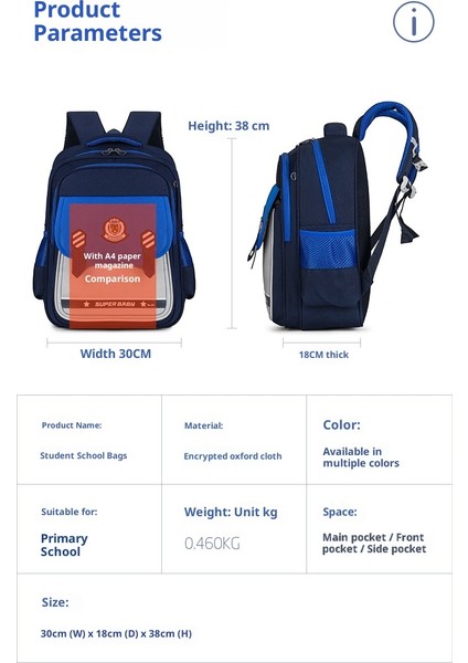 Yeni 5 Çocuk Sırt Çantası Büyük Kapasiteli Çocuk Eğlenceli Sevimli Omuz Çantası Moda Ilkokul Öğrencileri Için Okul Çantasının Rengine Çarptı (Yurt Dışından) fırsatları