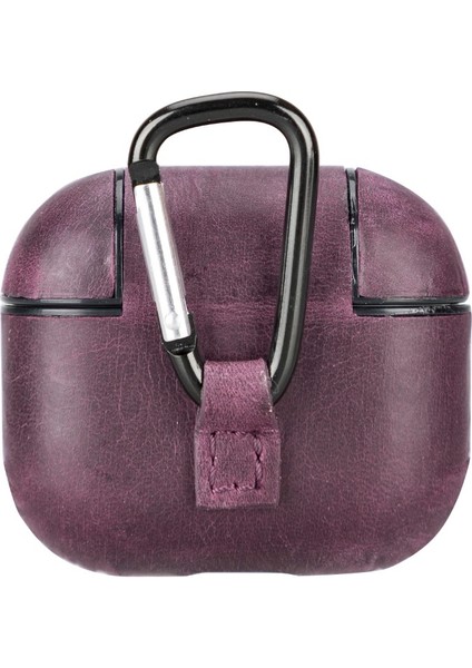 Apple Airpods 3.nesil Uyumlu Deri Kılıf Juni Aa7 Mor modelleri