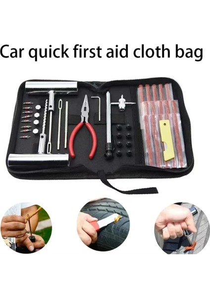 Lastik Tamir Kiti Motosiklet Araba Aksesuarları Studding Aracı Set Delinme Pug Seti Araba Lastiği Tamir Aracı Oto Bisiklet Lastiği Tamir (Yurt Dışından) indirimleri