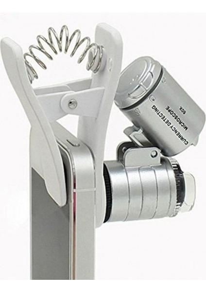 Evrensel LED Işıklı Mini Cep Mikroskobu Tüm Kameralı Telefonlar Için 9882-W modelleri