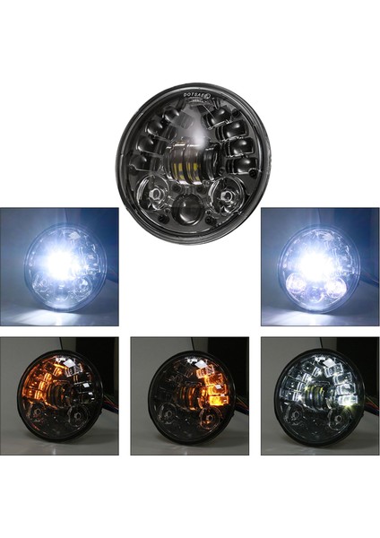 Evrensel 5.75 Inç LED Far 5 3/4 Inç LED Drl Hi / Lo 36W Işın Motosiklet Dönüş Işığı Gündüz Çalışan Far Işık (Yurt Dışından) fiyatları