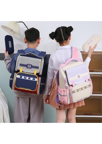 Yeni 5 Çocuk Sırt Çantası Büyük Kapasiteli Çocuk Eğlenceli Sevimli Omuz Çantası Moda Ilkokul Öğrencileri Için Okul Çantasının Rengine Çarptı (Yurt Dışından) fiyatları