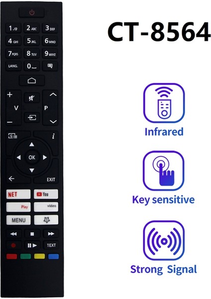 CT-8564 Toshiba Akıllı LED Tv RC45157 Aksesuarları Için Yedek Uzaktan Kumanda (Yurt Dışından) fiyatları