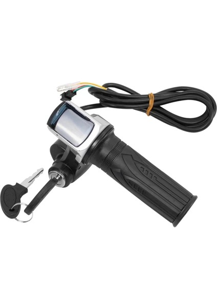 48V Gaz Kavrama E-Bisiklet Gidon Kilidi Ebike Elektrikli Bisiklet Scooter Hızlandırıcı Güç Göstergesi Anahtar LED Ekran (Yurt Dışından)