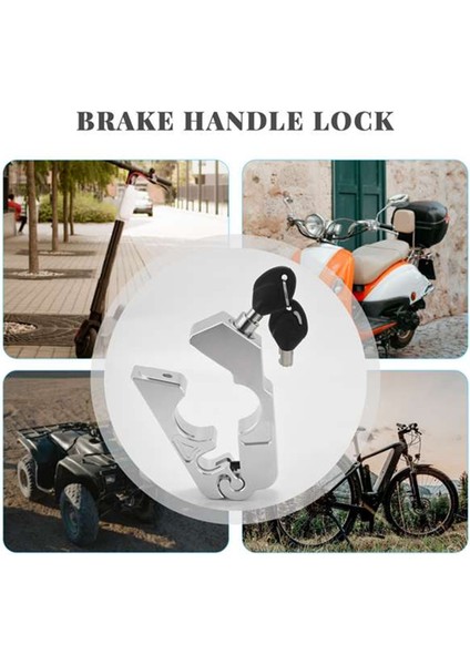 Motosiklet Fren Kilidi Motosiklet Gidonu Kolu Gaz Kavrama Kilidi Bisiklet Scooter Moped Atv Gümüş (Yurt Dışından) modelleri