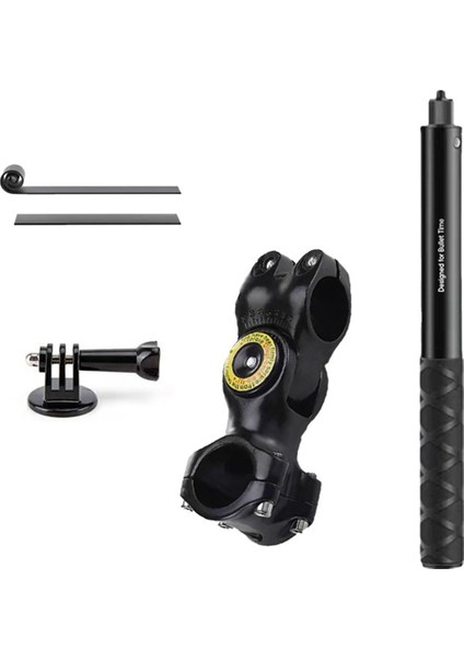 Ayarlanabilir Motosiklet Gidonu Dağı Gopro, Djı, INSTA360 Kameralar Görünmez Selfie Sopa Monopod (Yurt Dışından)