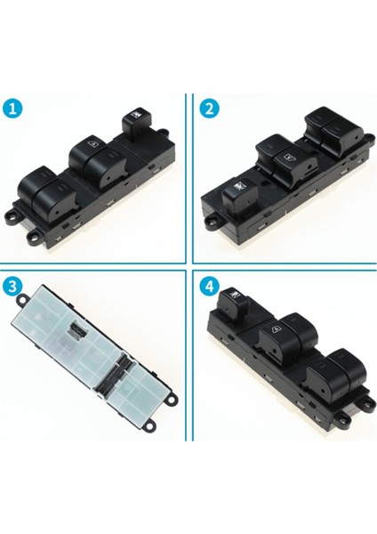 Nissan Navara D40 2004-2016 Lhd Için Ön Sol Ana Elektrikli Cam Anahtarı 25401-BB65B (Yurt Dışından) modelleri