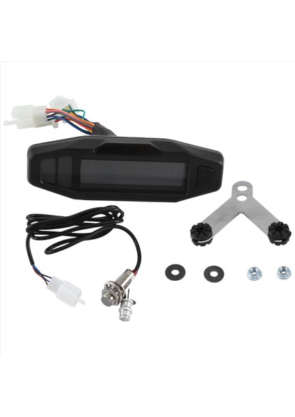 Evrensel Motosiklet Kilometre Saati Takometre Yağ Ölçer Hd Ekran Dijital Metre Gösterge Paneli Dönüş Sinyal Işığı(D) (Yurt Dışından) fiyatları