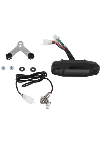 Evrensel Motosiklet Kilometre Saati Takometre Yağ Ölçer Hd Ekran Dijital Metre Gösterge Paneli Dönüş Sinyal Işığı(D) (Yurt Dışından) modelleri