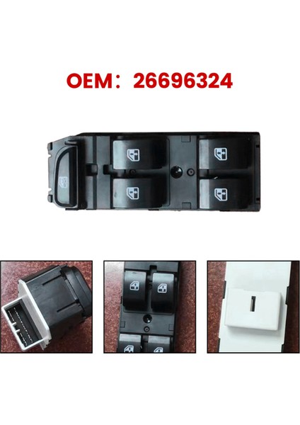 Buick Hideo 2015-2018 Ön Sol Için 26696324 Araç Elektrikli Cam Regülatörü Cam Kaldırma Ana Anahtarı Düğmesi (Yurt Dışından) modelleri