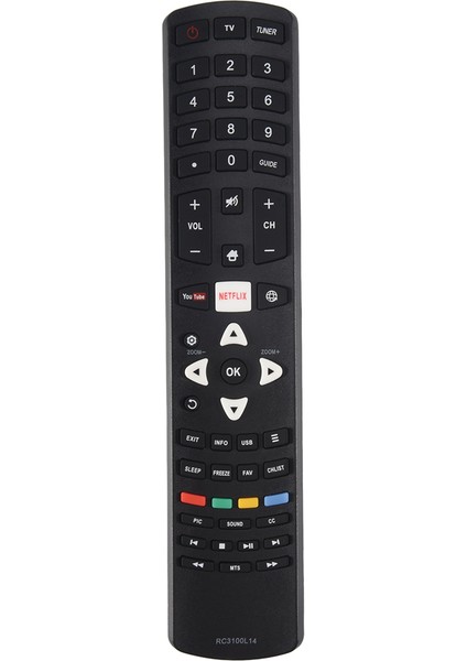 RC3100L14 Uzaktan Kumanda Tcl Smart LED Full Hd Tv L55S4910I Için Uygundur (Yurt Dışından)
