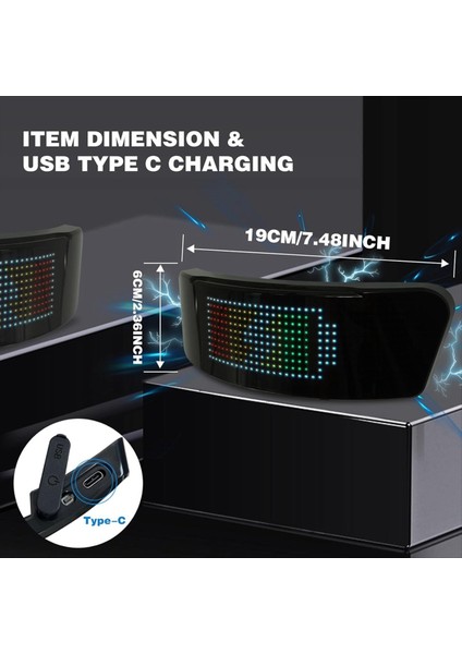 LED Akıllı Bisiklet Kask Arka Lambası, Motosiklet Kaskları Dönüş Sinyalleri Hız Göstergesi ve Programlanabilir App ile Işık (Yurt Dışından) modelleri