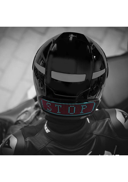 LED Akıllı Bisiklet Kask Arka Lambası, Motosiklet Kaskları Dönüş Sinyalleri Hız Göstergesi ve Programlanabilir App ile Işık (Yurt Dışından) fırsatları