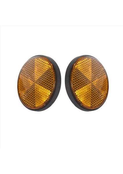 2x2 Inç Yuvarlak Turuncu Reflektörler Motosikletler Atv Bisikletleri Kir Bisikletleri Için Evrensel (Yurt Dışından)