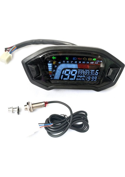 Evrensel Motosiklet Modifikasyon Parçaları LCD Yüksek Çözünürlüklü Gösterge Paneli, Kilometre Sayacı, Hız Göstergesi, Takometre (Yurt Dışından) modelleri